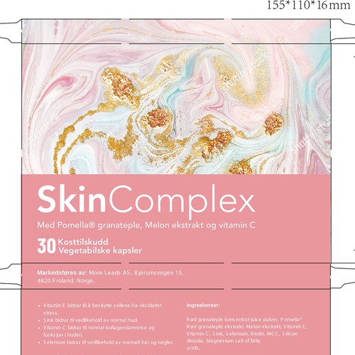 Box design for a advanced skin care supplement Design by ve_sta