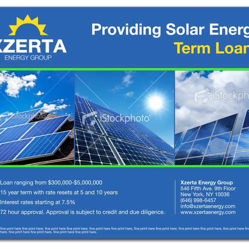 Flyer design for a Solar Energy firm デザイン by msusantio