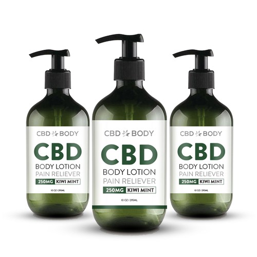 CBD Body Lotion Label Design Contest Design by GayanMH