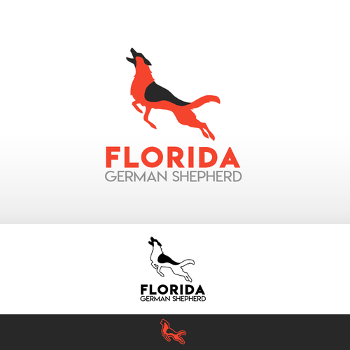 German Shepherd Logo Design by LucciArts