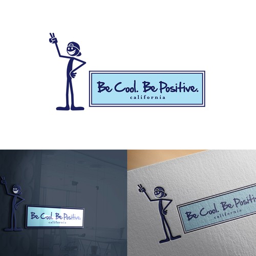 Be Cool. Be Positive. | California Headwear Design por wilndr
