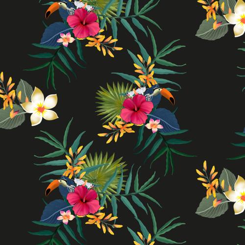 Tropical Fabric Print - Textile Designers & Illustrators Los Angeles fashion brand needs your designs Design by ash00 Designs