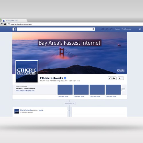 Custom Facebook Cover for High-Speed Internet Company Design by N I S H A N T