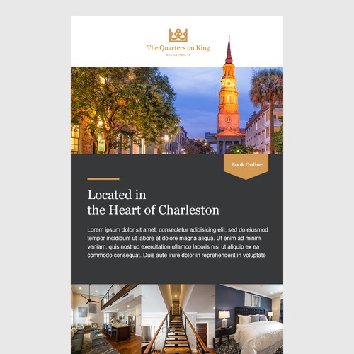 Luxury Hotel in Charleston SC Welcome Letter Design by chrisgreen
