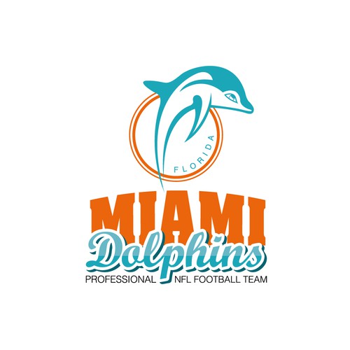 99designs community contest: Help the Miami Dolphins NFL team re-design its logo! Design réalisé par Juuannpa