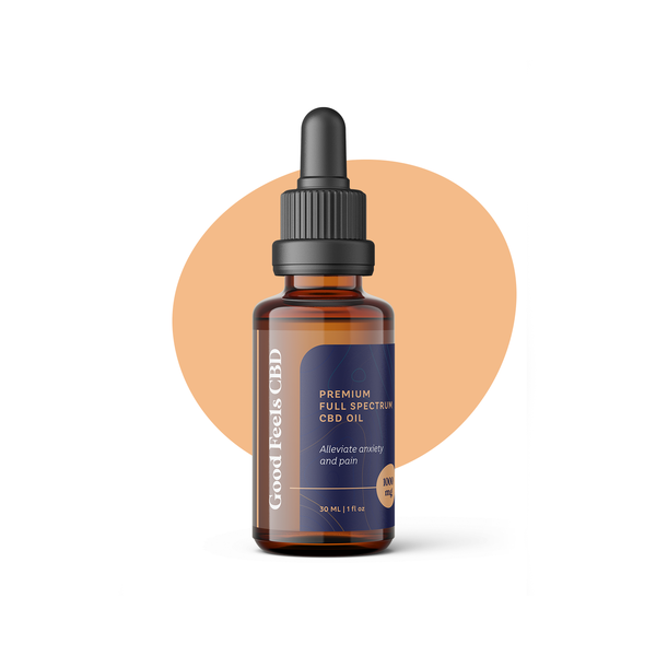 Beautiful and positive CBD oil tincture label