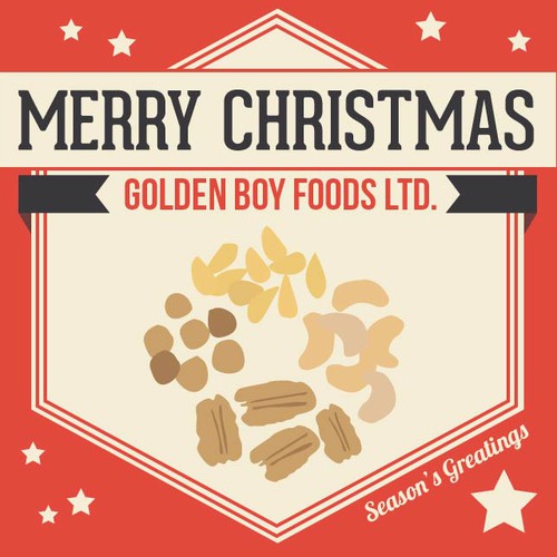 card or invitation for Golden Boy Foods デザイン by Catarina Coutinho