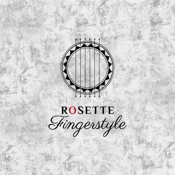Design by Milena Vuckovic titled "Clean logo with a guitar rosette for a musical product"
