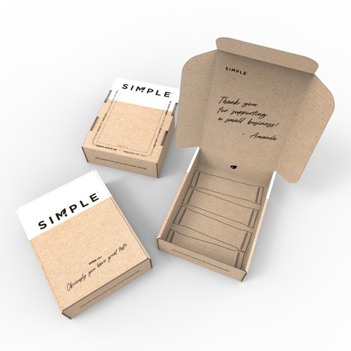 SIMPLE shipping box Design by znakovanj