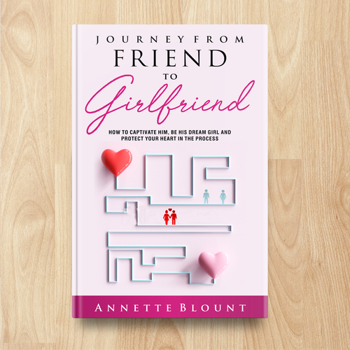 Design a book cover that is fun and playful to help single women experience love beyond friendship Design by FRD_design!