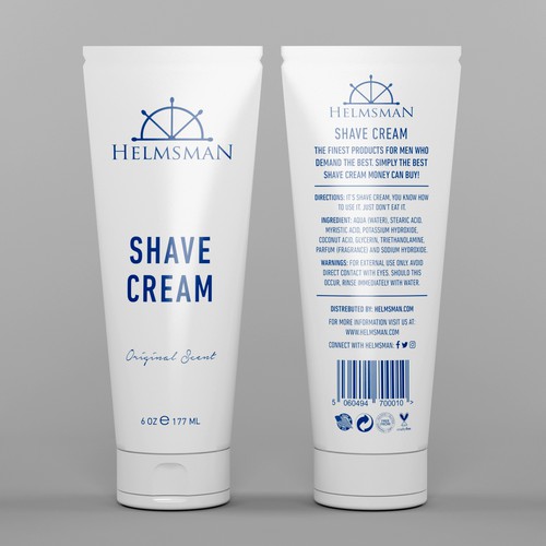 Help Create a Shave Cream Label Fit for a King. Product label contest