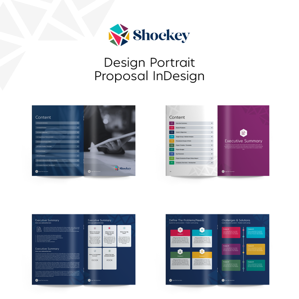 Design Template Proposal InDesign for Shockey Consulting 