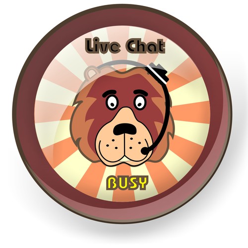 Design a "Live Chat" Button Réalisé par imaginationsdkv