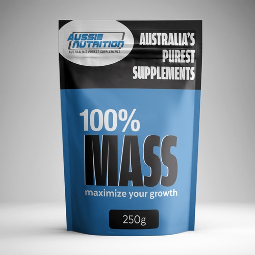 Aussie Nutrition supplement range needs new packaging! Design by trogled