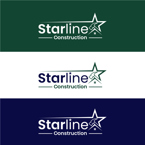 Starline Construction Logo Design by amarta_art®
