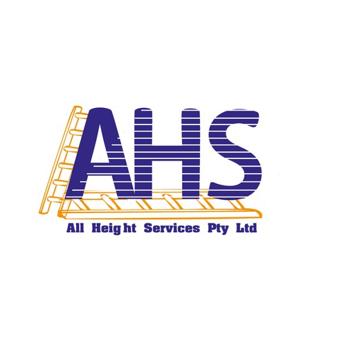 Create a height safety logo out of the letters 'AHS' Design by gagiiii