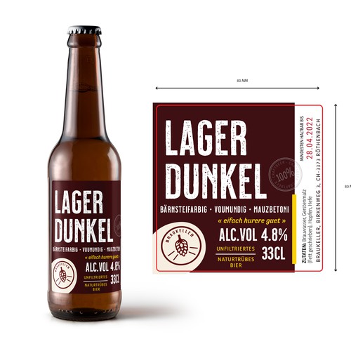 Microbrauerei: Bierflasche sucht Etikettendesign Design by Krasi Miletieva