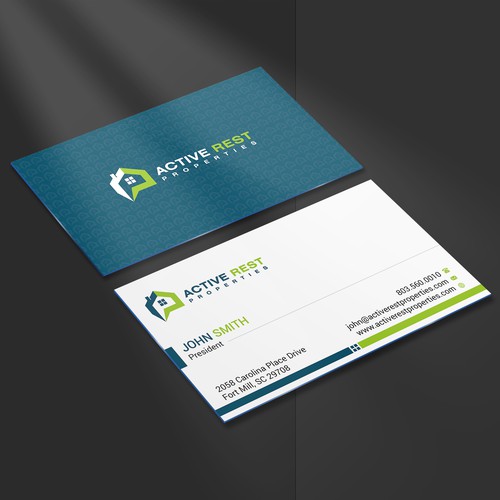 Modern Business Cards for Active Rest Properties Design by fastdesign86