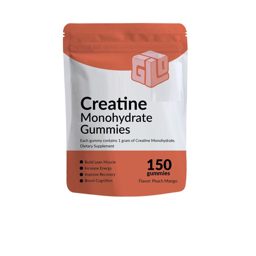 Bag Design for Creatine Monohydrate Gummy brand Design by Studio C7