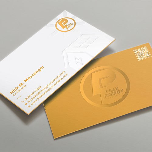 Modern Business Card Design for Electric Energy and Solar Company Design by kaylee CK