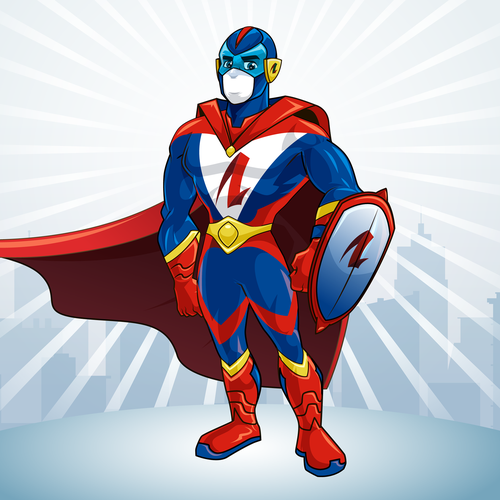 Design an Awesome Superhero Mascot for Insurance Firm Design by fredostyle