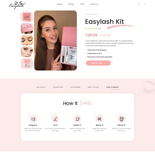 AbbramさんのBranded Beauty needs a 2page web design Shopify themeデザイン