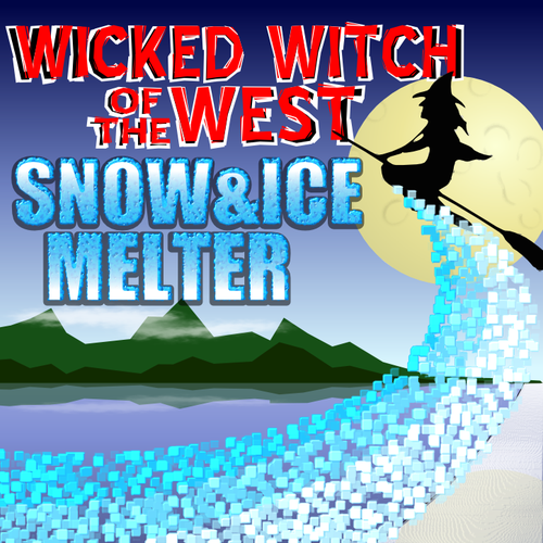 Product Packaging for "Wicked Witch Of The West Snow & Ice Melter" Diseño de KingMelon