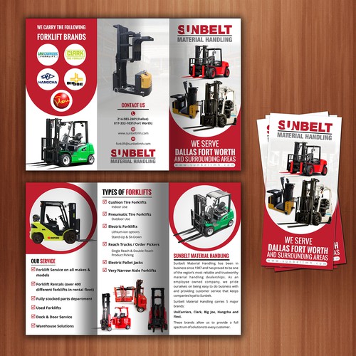 Design We Need A Powerful Brochure For A Forklift Dealership di The 3colors