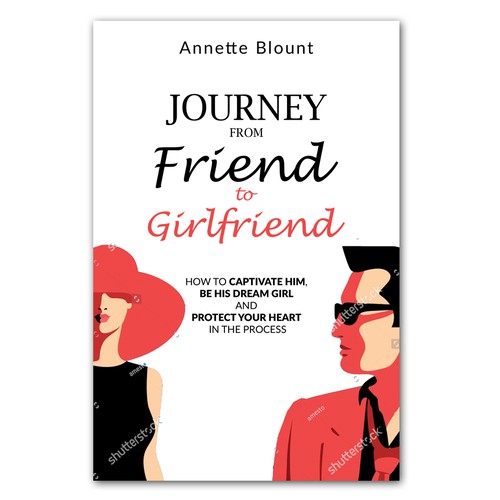 Design a book cover that is fun and playful to help single women experience love beyond friendship Design by Retina99