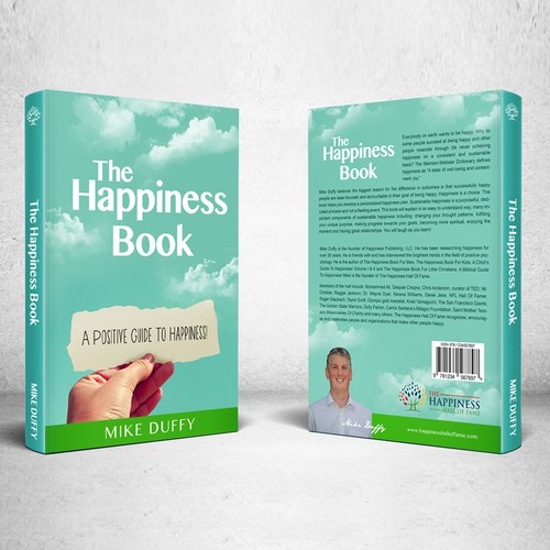 Create a book cover for The Happiness Book: A Positive Guide To Happiness! Design by Saachi kimi