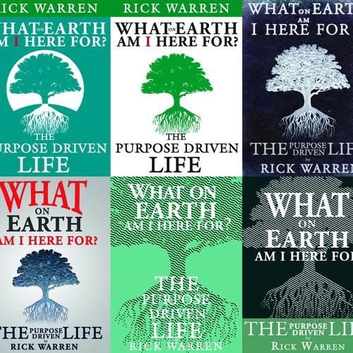 Book cover redesign for "What on Earth Am I Here For? The Purpose Driven Life" by Rick Warren Design by Amir.kerr