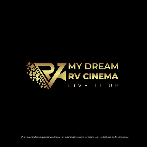 RV COMPANY EXPANDS INTO MOVIES AND PRODUCTION . NEED TO BLEND TO EXISTING LOGO Design by mavefreak