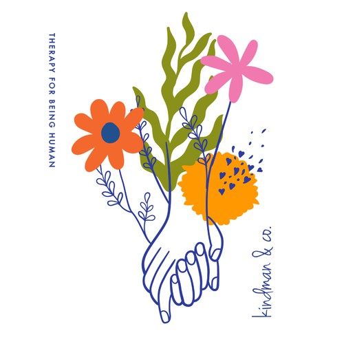 We need a hip, playful design for merch for our therapy practice Design by mrs. nacre