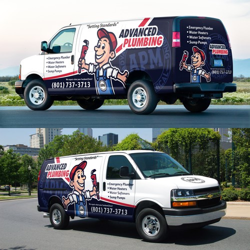 Looking for an eye catching Plumber van wrap Design by Nadun Prabodana