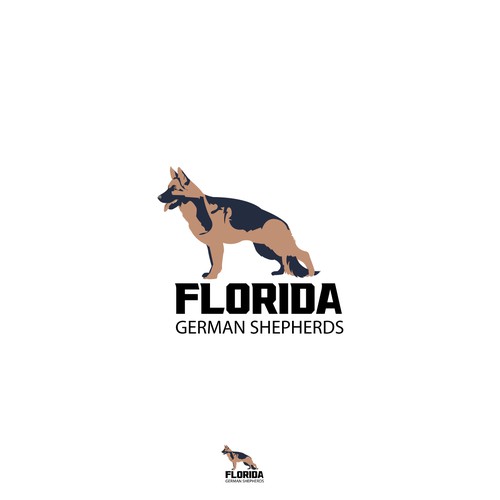 German Shepherd Logo Design by grafikira