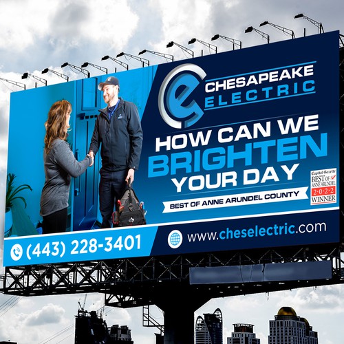 Chesapeake Electric Billboard Design by icon89GraPhicDeSign