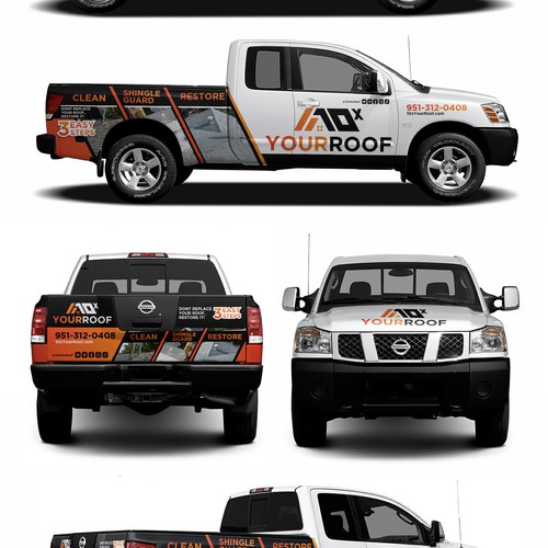 10xYourRoof - truck wrap Design by Kiky Rizki