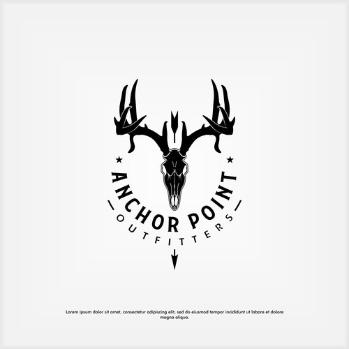 Vintage hunting logo to appeal to bow hunters of all generations デザイン by Dirtymice
