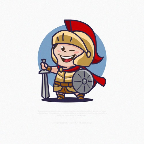 Warrior Mascot Design by NLOVEP-7472