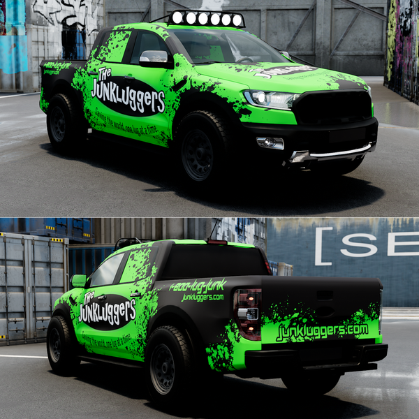 Vehicle wrap for Junkluggers Raptor