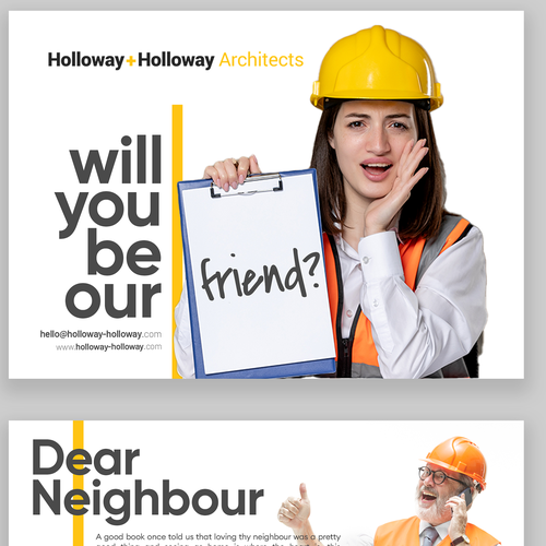 Fun flyer for couple run architecture studio Design by SUBHADIP BISWAS