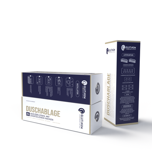 We need product packaging for our shower shelf Design by KreativeAnt✏