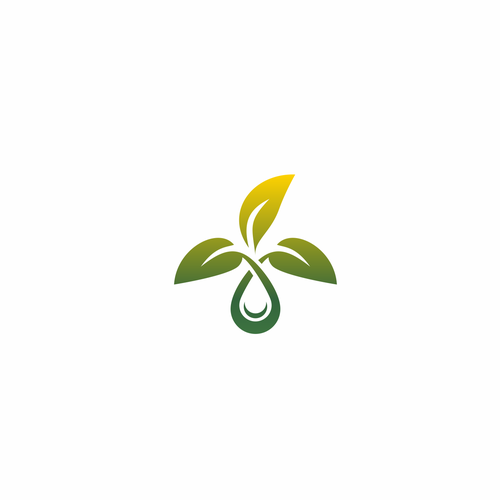 Logo representing bio based oil products. Design réalisé par HTM