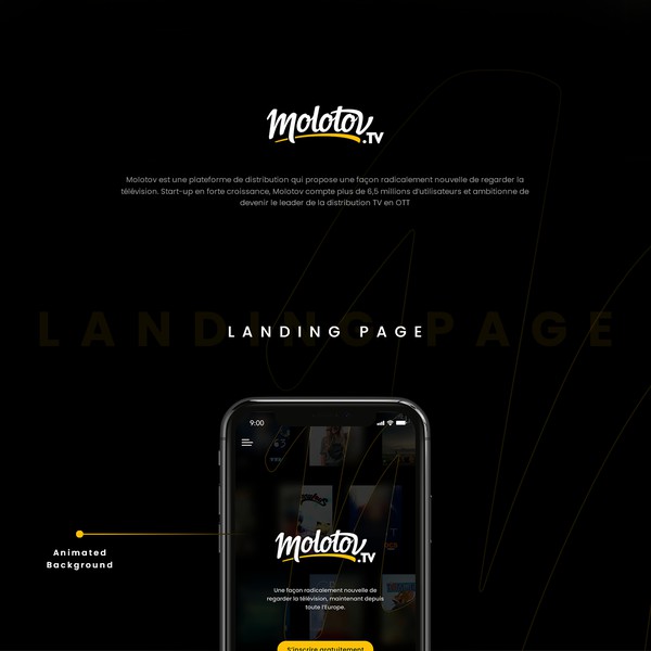 Design by A.D.S titled "Splash Screen Molotov TV"