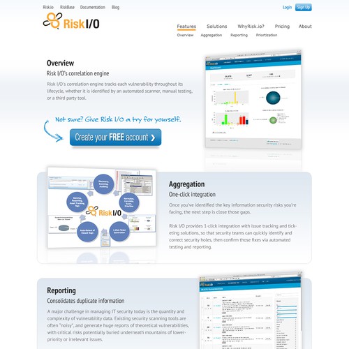 RiskIO needs a new website design Diseño de Multimedia Designs