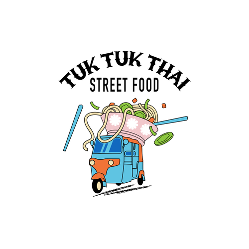 Tuk Tuk Thai - Logo for a thai restaurant Design by Veronica Veronica