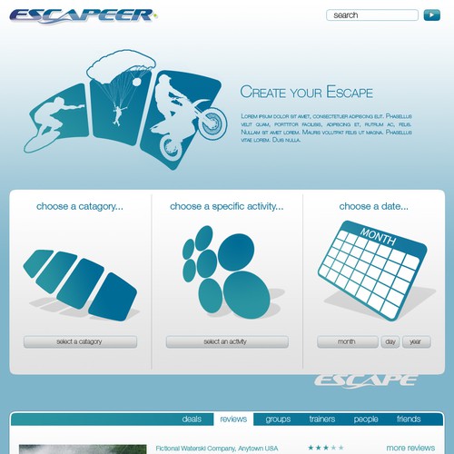 Design di ESCAPEER.COM <--  ;)  --> {a FaceySpacey Web 2.0 Design Contest} di agarcia831