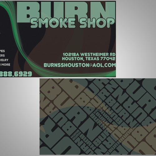 New stationery wanted for Burn Smoke Shop デザイン by abg1788