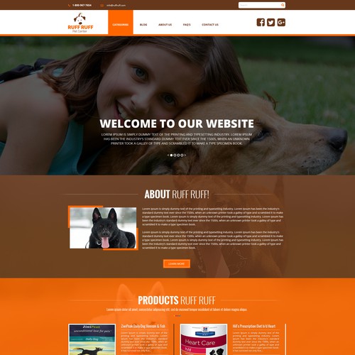 Homepage needed for Doggy Website Design by Muhammad Zohaib 87
