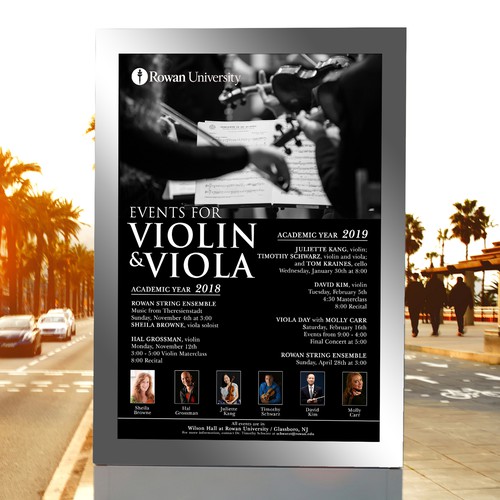 Music Series Poster violin/viola Design by Bayu5150